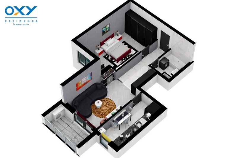 Rahova- Oxy Residence, 2 Camere 55 mp mega discount